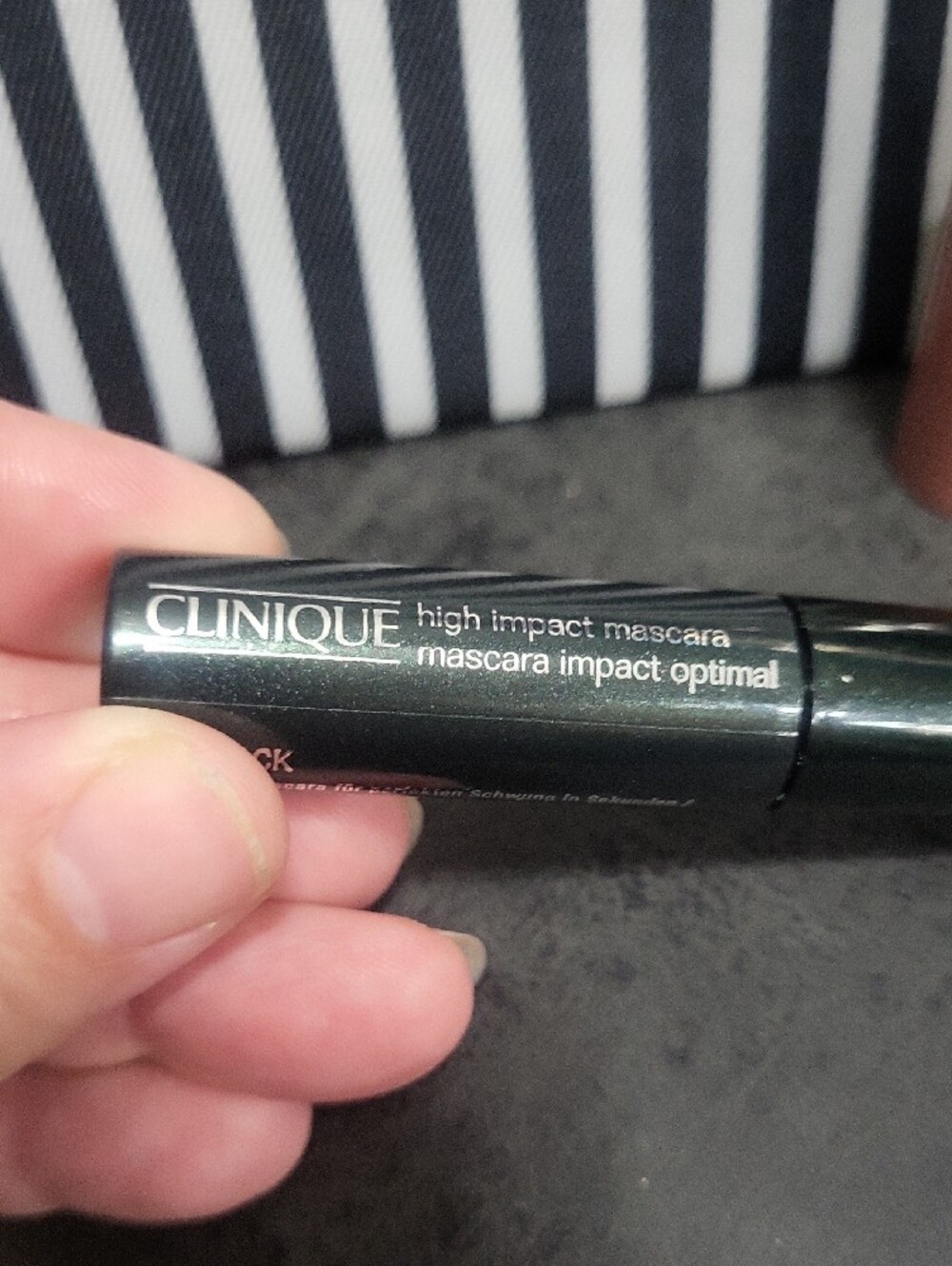 Clinique Nude Pink Lipstick, Mascara and Kate Spade Makeup Bag - Picture 2 of 4